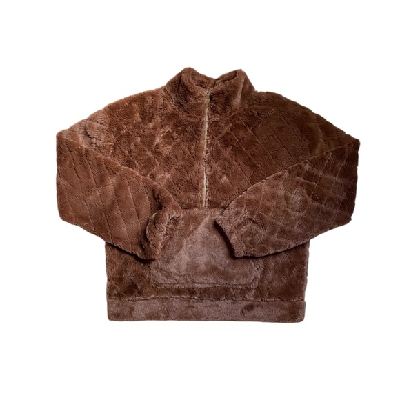 No boundaries brown autumnal quilted pullover sweater - Picture 5 of 13